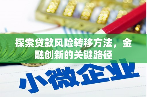 铁锋探索贷款风险转移方法，金融创新的关键路径