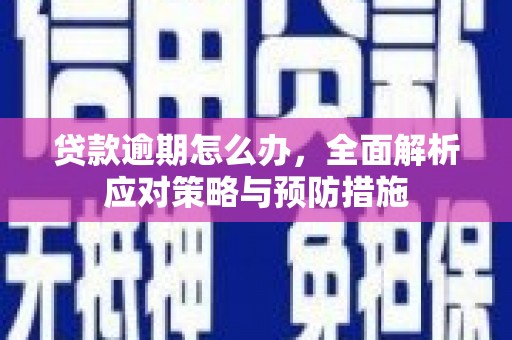 铁锋贷款逾期怎么办，全面解析应对策略与预防措施