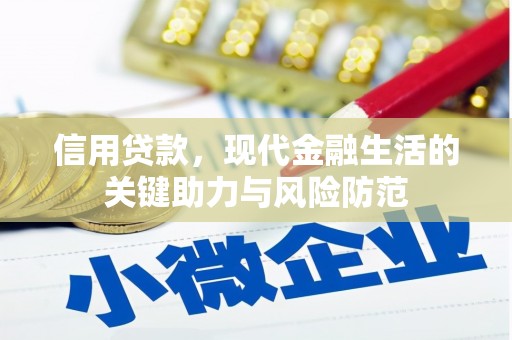 铁锋信用贷款，现代金融生活的关键助力与风险防范