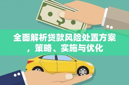 铁锋全面解析贷款风险处置方案，策略、实施与优化