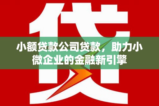 铁锋小额贷款公司贷款，助力小微企业的金融新引擎
