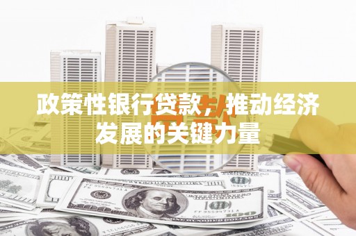 铁锋政策性银行贷款，推动经济发展的关键力量